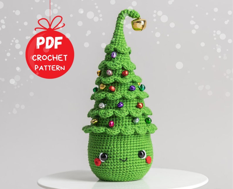 Sapin de Noël au crochet, modèle de poupée amigurumi de Noël, modèle de décoration de Noël au crochet, modèle de cadeau de Noël Amigurumi image 5