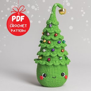 Crochet pattern Christmas tree, Christmas amigurumi doll pattern, Crochet Christmas decoration pattern, Amigurumi Christmas gift pattern