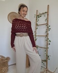 Scarf with Sleeves, Boho Shrug Cardigan, Wrap Sweater Women, Boho Weeding Shawl product logo