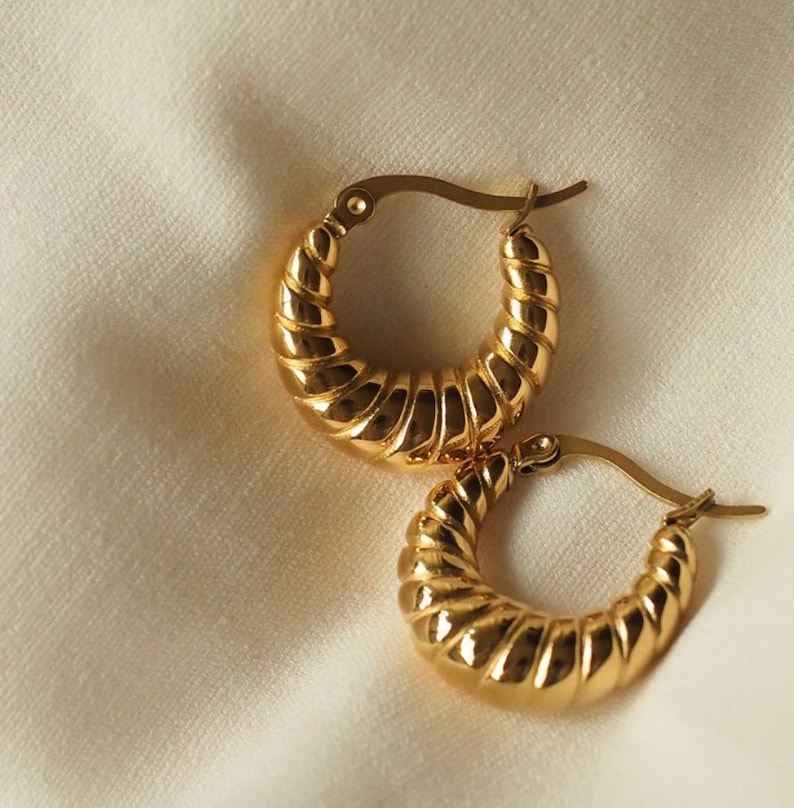 Croissant Dôme Hoops Etsy UK