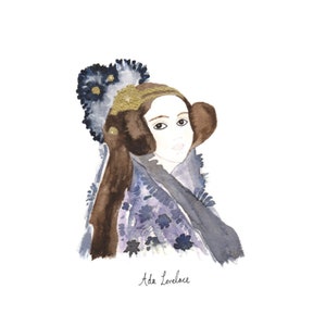 Ada Lovelace A4 Eco-Friendly STEM Role Model Print