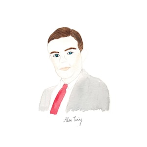 Alan Turing A3 Eco-Friendly STEM Role Model Print