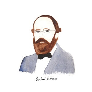 Bernhard Riemann A3 Eco-Friendly STEM Role Model Print