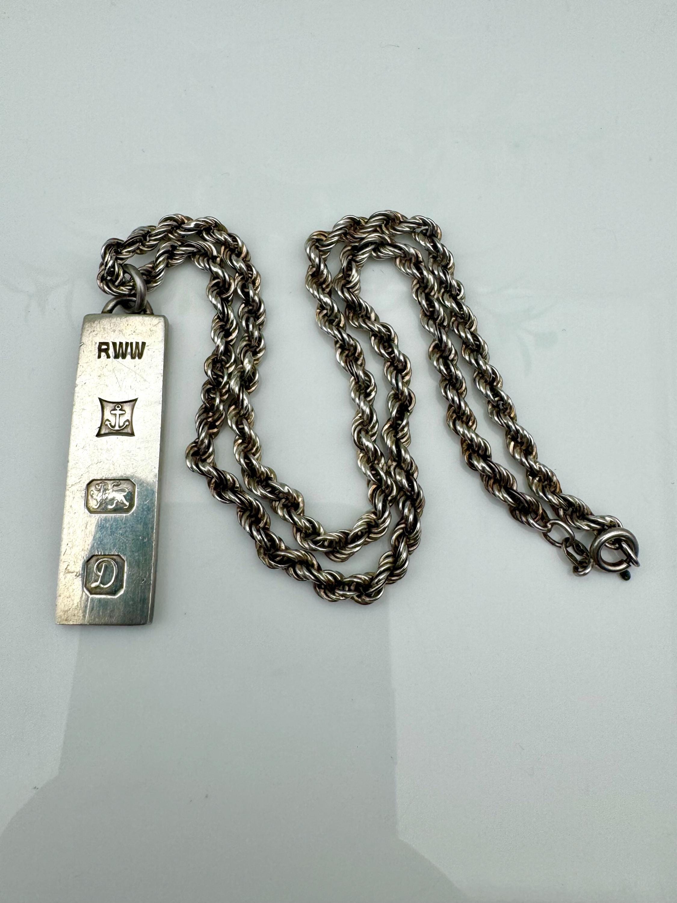 Vintage Silver Hallmark Ingot Birmingham - Etsy