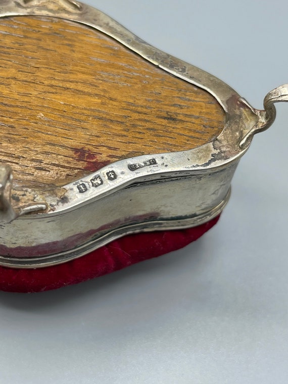 Edwardian 1908 Solid Silver Jewellery/Trinket Box… - image 8