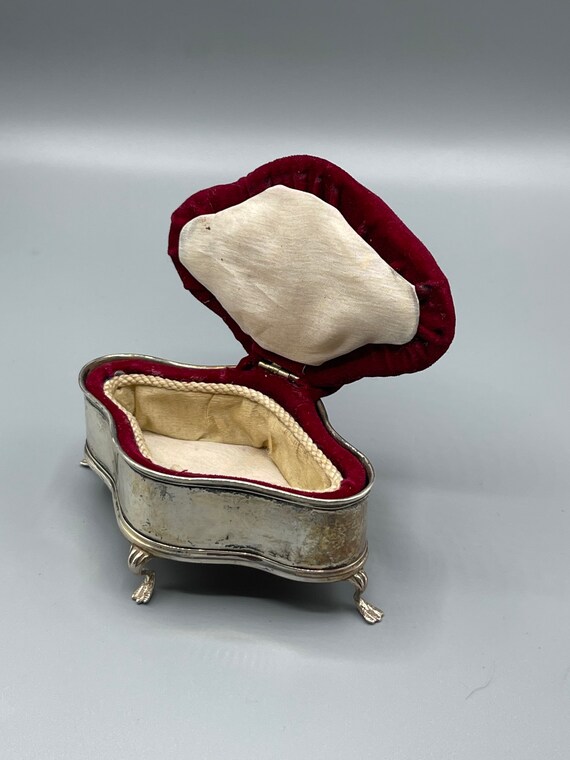 Edwardian 1908 Solid Silver Jewellery/Trinket Box… - image 3