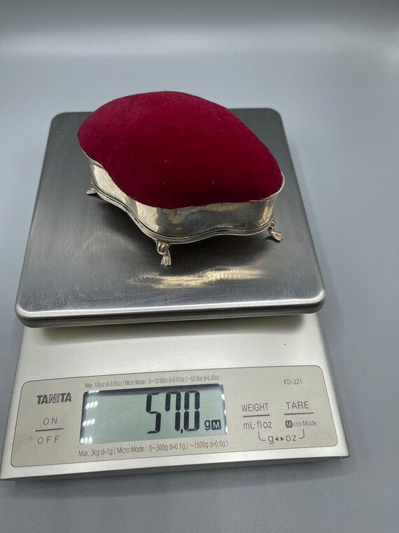 Edwardian 1908 Solid Silver Jewellery/Trinket Box… - image 7