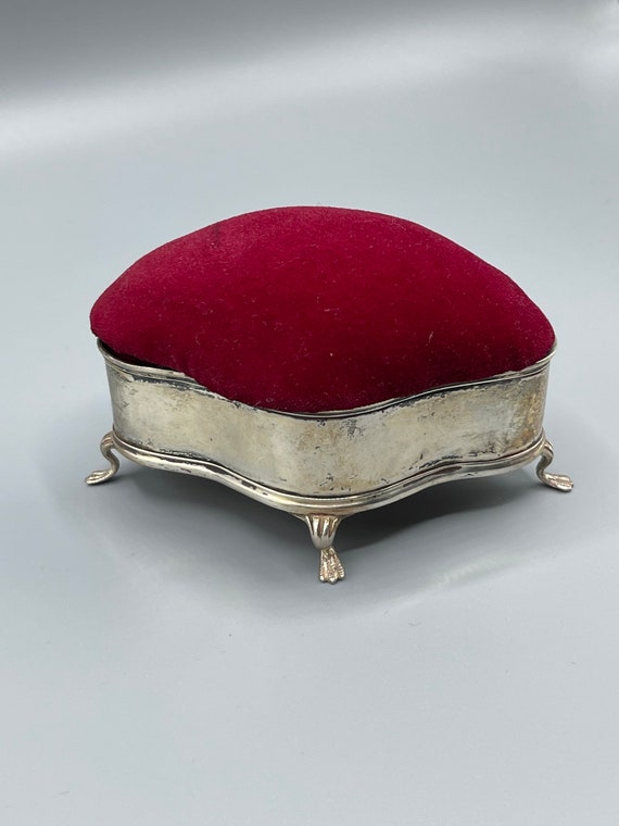 Edwardian 1908 Solid Silver Jewellery/Trinket Box… - image 1