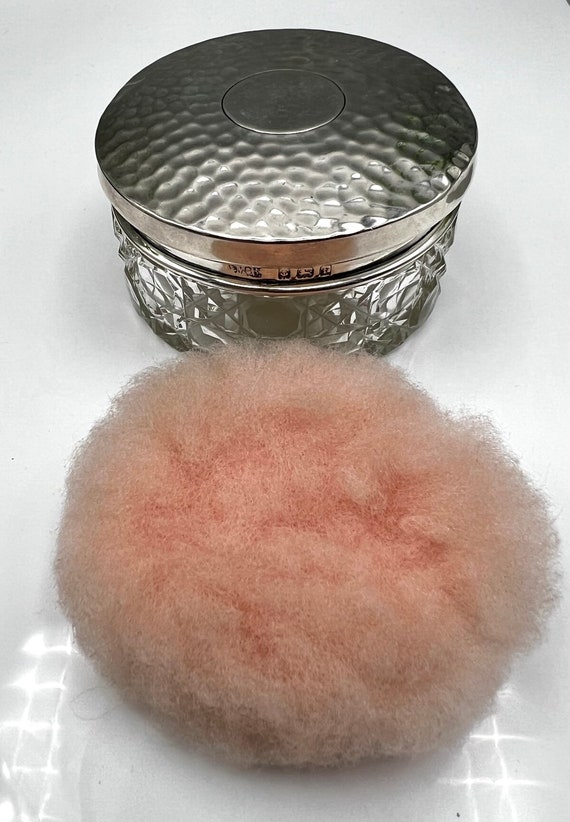 Edwardian 1905 Large Solid Silver Vanity Jar with… - image 9