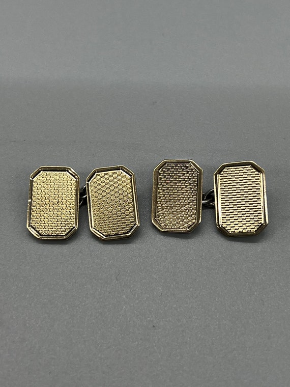 Boutons De Manchette Vintage En Argent Sterling - Marque Rose & Sons Of London - Occasion