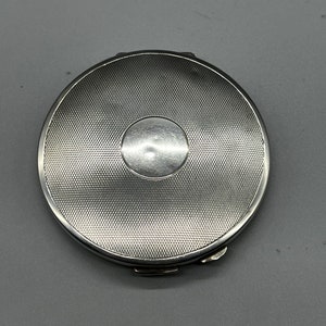 Vintage Solid Sterling Silver Compact 1948 Charles S Green & Co Ltd 57.4g