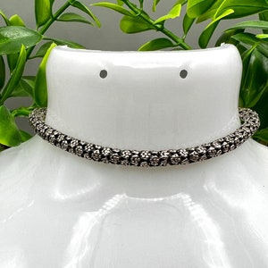 Vintage Sterling Silver Brutalist Style Bracelet 10g - 8”