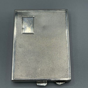 Art Deco 1920 Solid Silver Compact Birmingham Joseph Gloster Ltd 73g