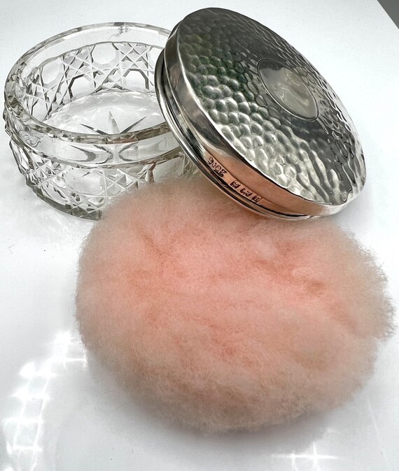 Edwardian 1905 Large Solid Silver Vanity Jar with… - image 2