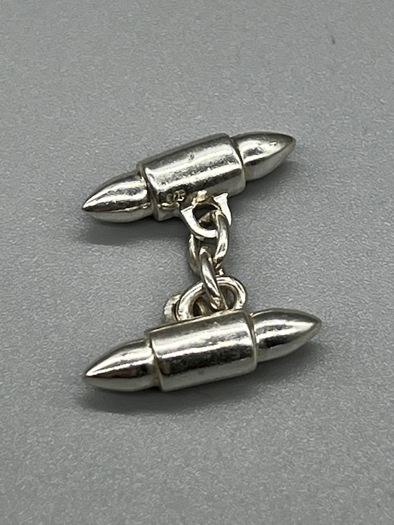 Boutons De Manchette Vintage S.J. Rose & Sons Of London - Argent Sterling Poinçonné