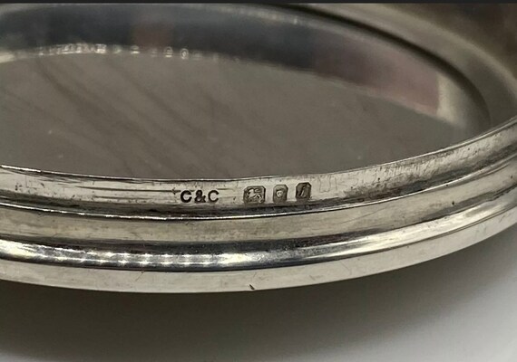 1960’s large solid sterling silver and guilloche … - image 4