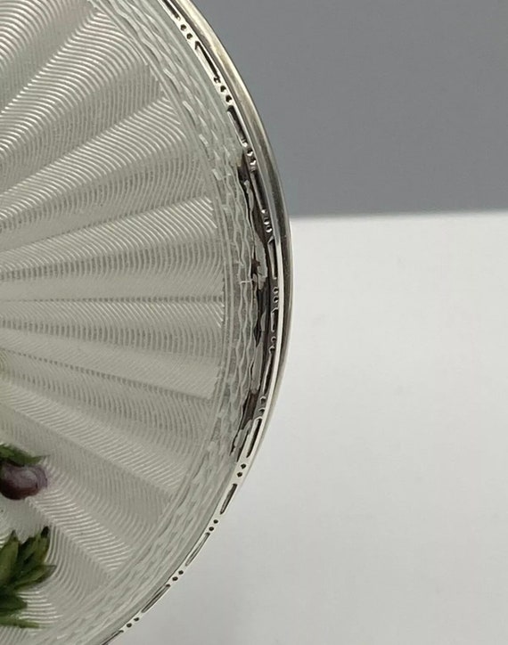 1960’s large solid sterling silver and guilloche … - image 7