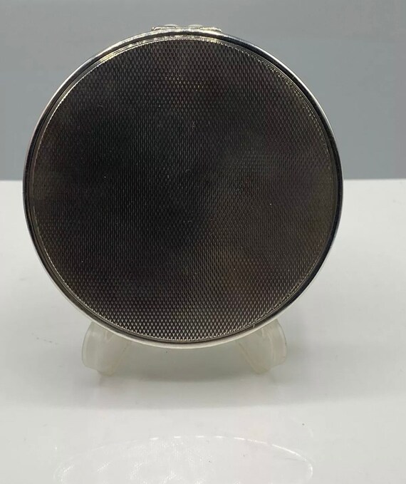 1960’s large solid sterling silver and guilloche … - image 9