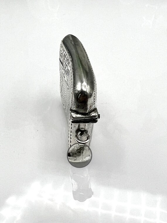 Edwardian Solid Silver Vesta Case Birmingham 1911… - image 7