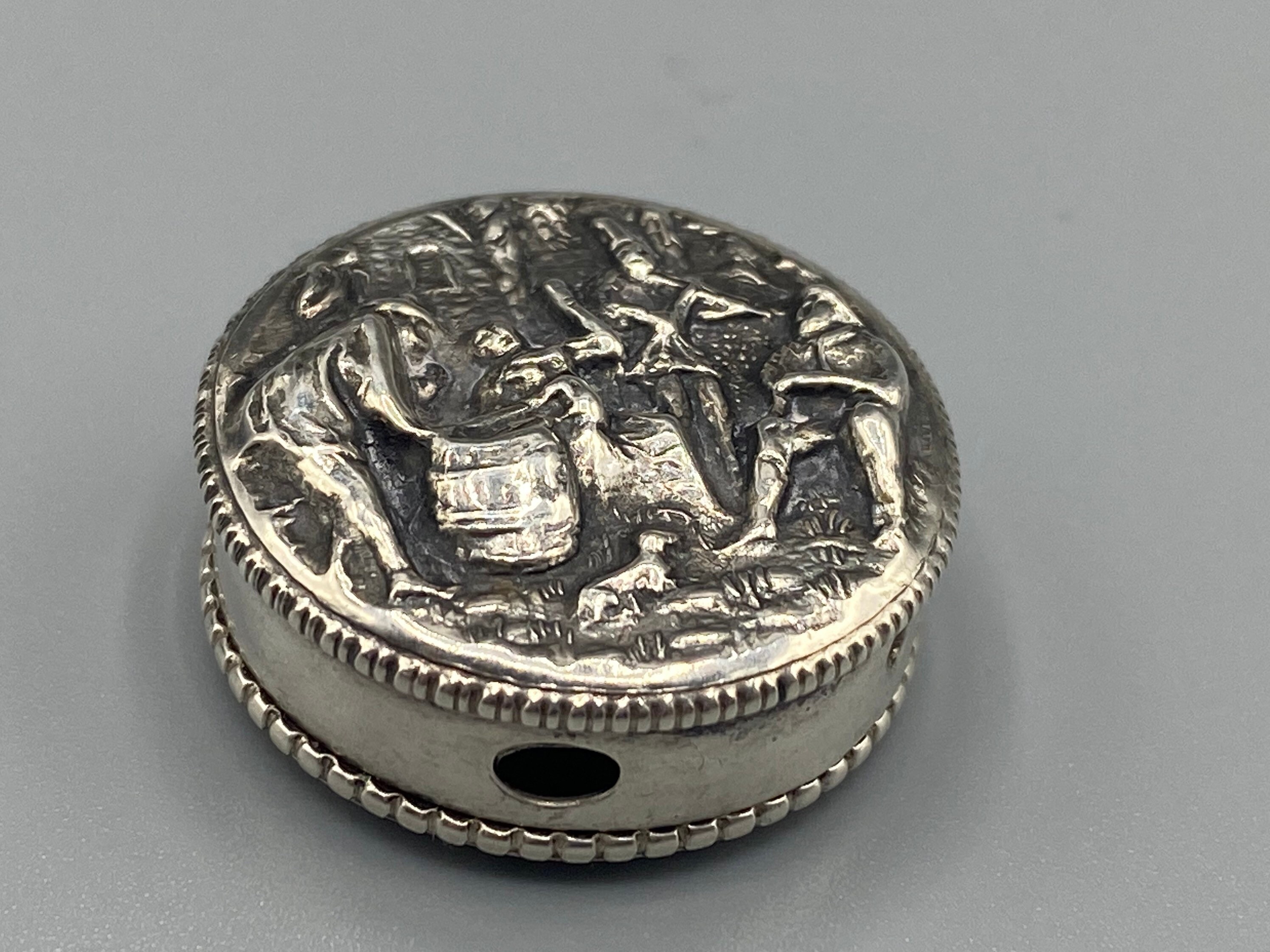 Antique Swedish Silver 830 Decorative Locking Pill Box - Etsy
