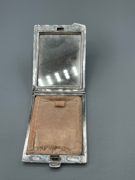 Art Deco 1920 Solid Silver Compact Birmingham Jos… - image 7