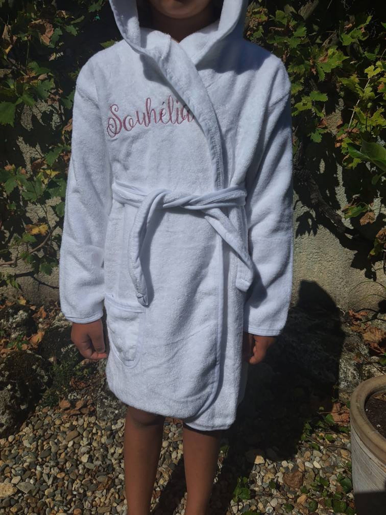 Personalized child bathrobe from 5 to 8 years old. Etsy