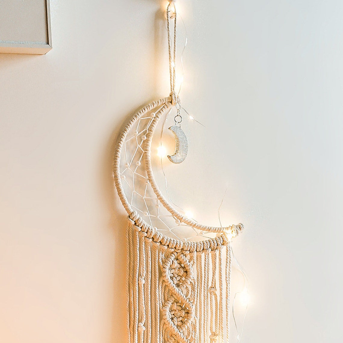 2 pack Moon Dream Catcher Macrame Wall Hanging 2Pcs/set Home Etsy