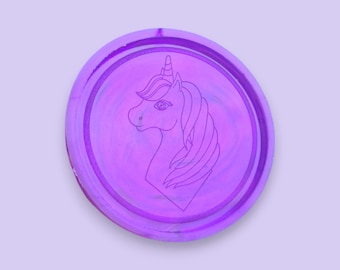 Unicorn Coaster Silicone Resin Mould, Kawaii Craft