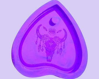 Cow Skull Planchette Silicone Mold for Resin, Wax, Jesmonite