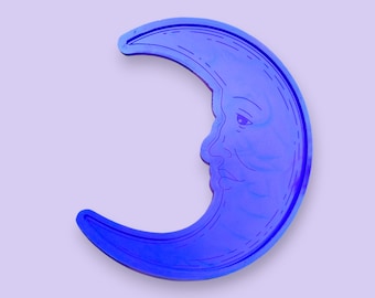 Extra Large Moon Face Silicone Mould - Gothic Resin Casting