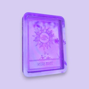 Keyring Size The Sun Tarot Card Silicone Mould for Resin Casting Mold Making
