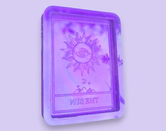 Keyring Size The Sun Tarot Card Silicone Mould for Resin Casting Mold Making