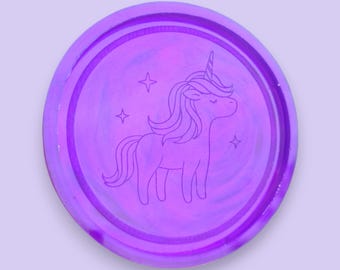 Unicorn Coaster Silicone Mould, Resin Craft Kawaii