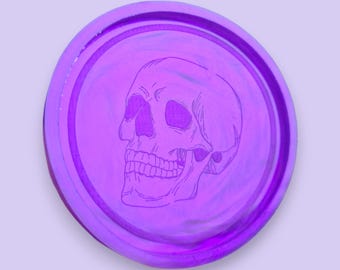 Skull Coaster Mould Silicone Resin Gothic Witchy Mould