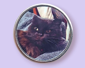 Custom Photo Pin – Silver-Plated Keepsake, Personalized Gift