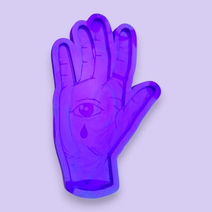 Large Spooky Hand All Seeing Eye Mould Resin Mould 4MM Depth Mould Kawaii Cute Magical Mold