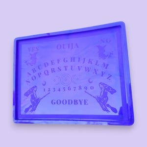 Witch Ouija Board Silicone Mould Spooky Spirit Board Mold Witchy Resin 5MM Depth