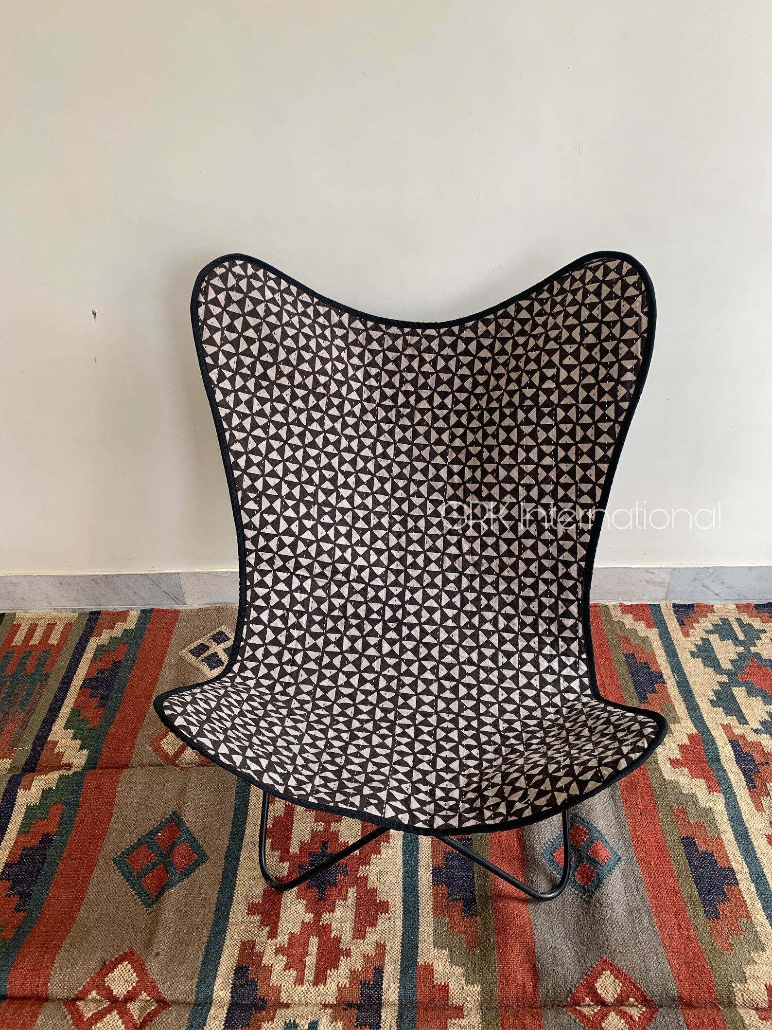 Butterfly Chair Cover Rug square Sandtimer / Durrie Cover Etsy UK