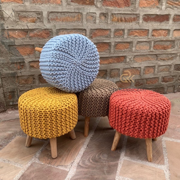 Crochet Ottoman Pattern Etsy