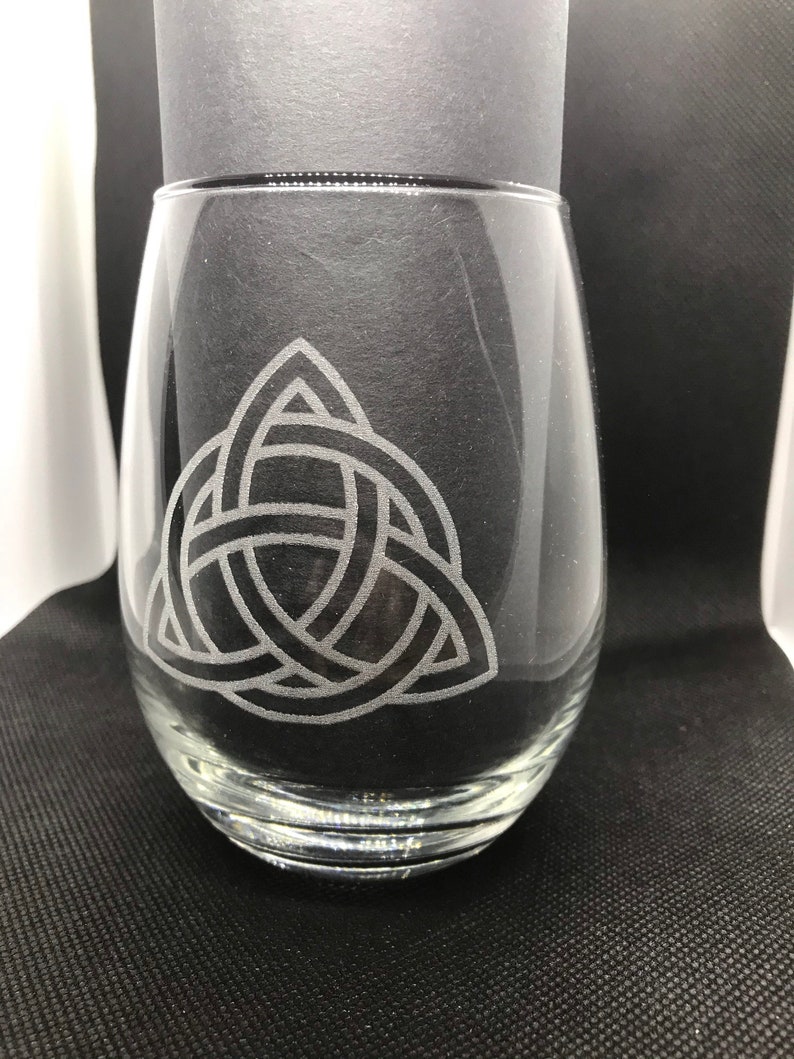 Irish Celtic Designs Engraved Glasses Set of 4 or Single Etsy