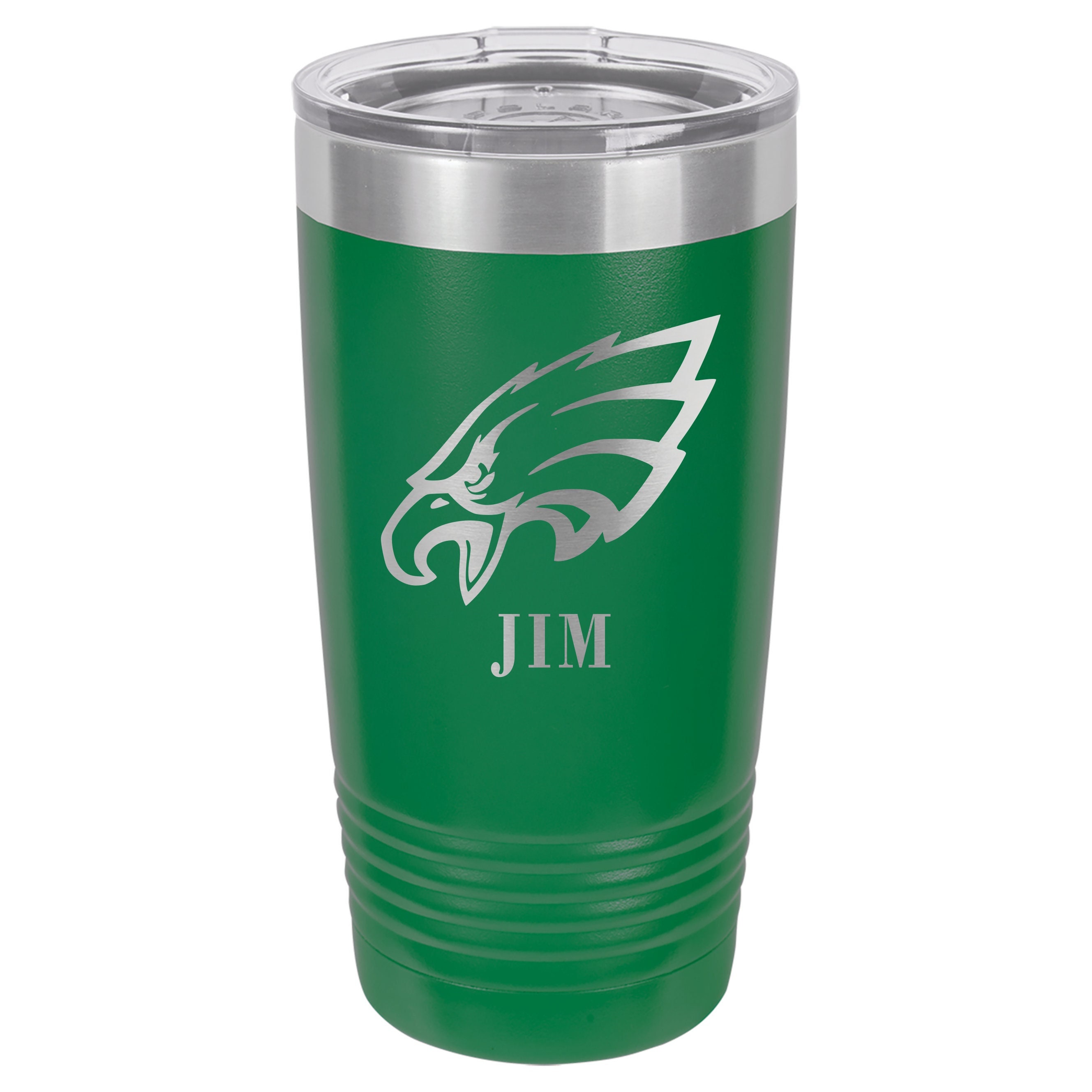 Personalized Philadelphia Eagles Cup, Engraved Stainless Steel Powder  Coated Tumbler, Etched 20oz or 30oz Football Gift Mug: Not Yeti