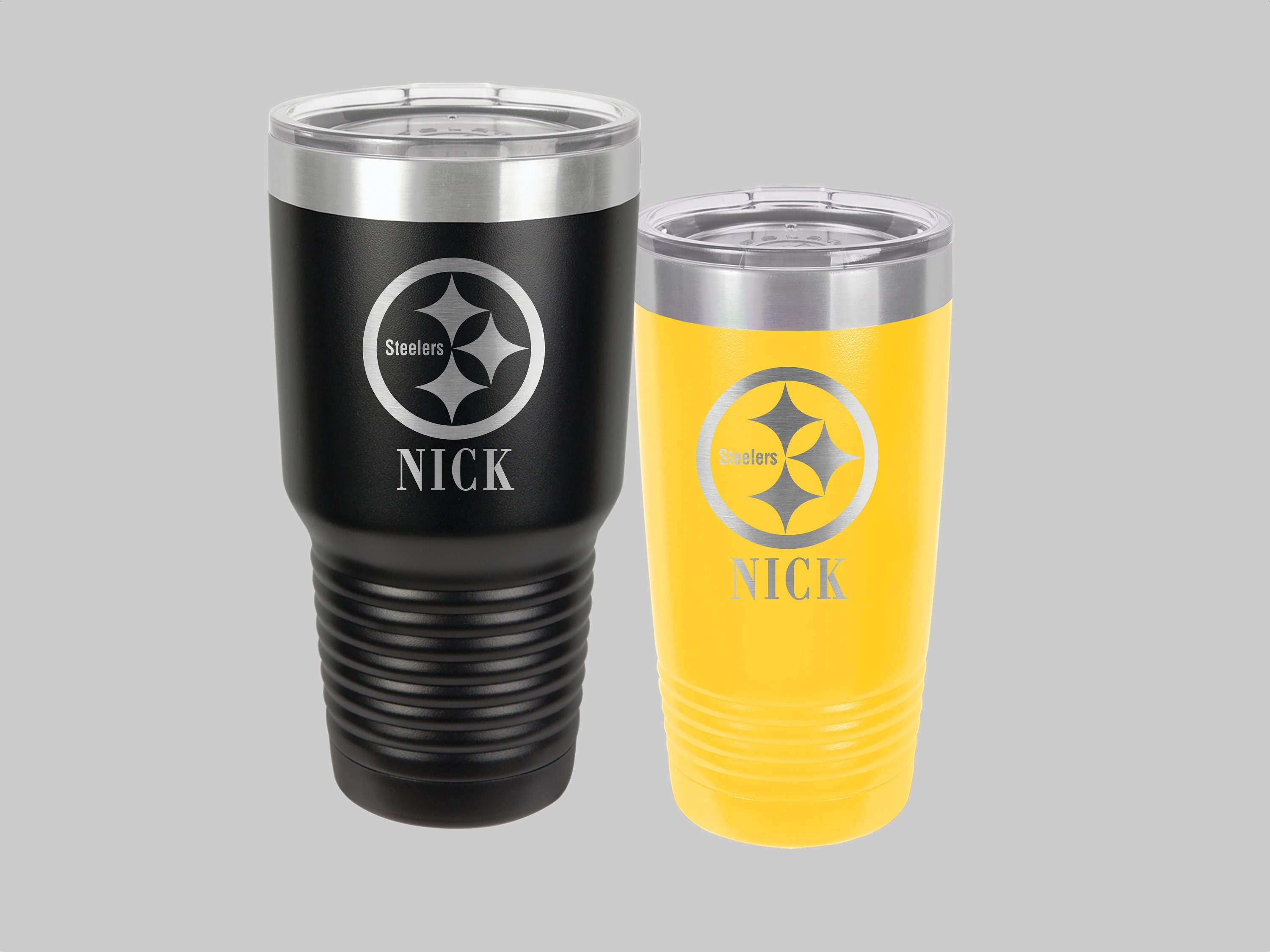 Steelers Yeti Cup #sticwithnic  Custom tumbler cups, Tumbler cups