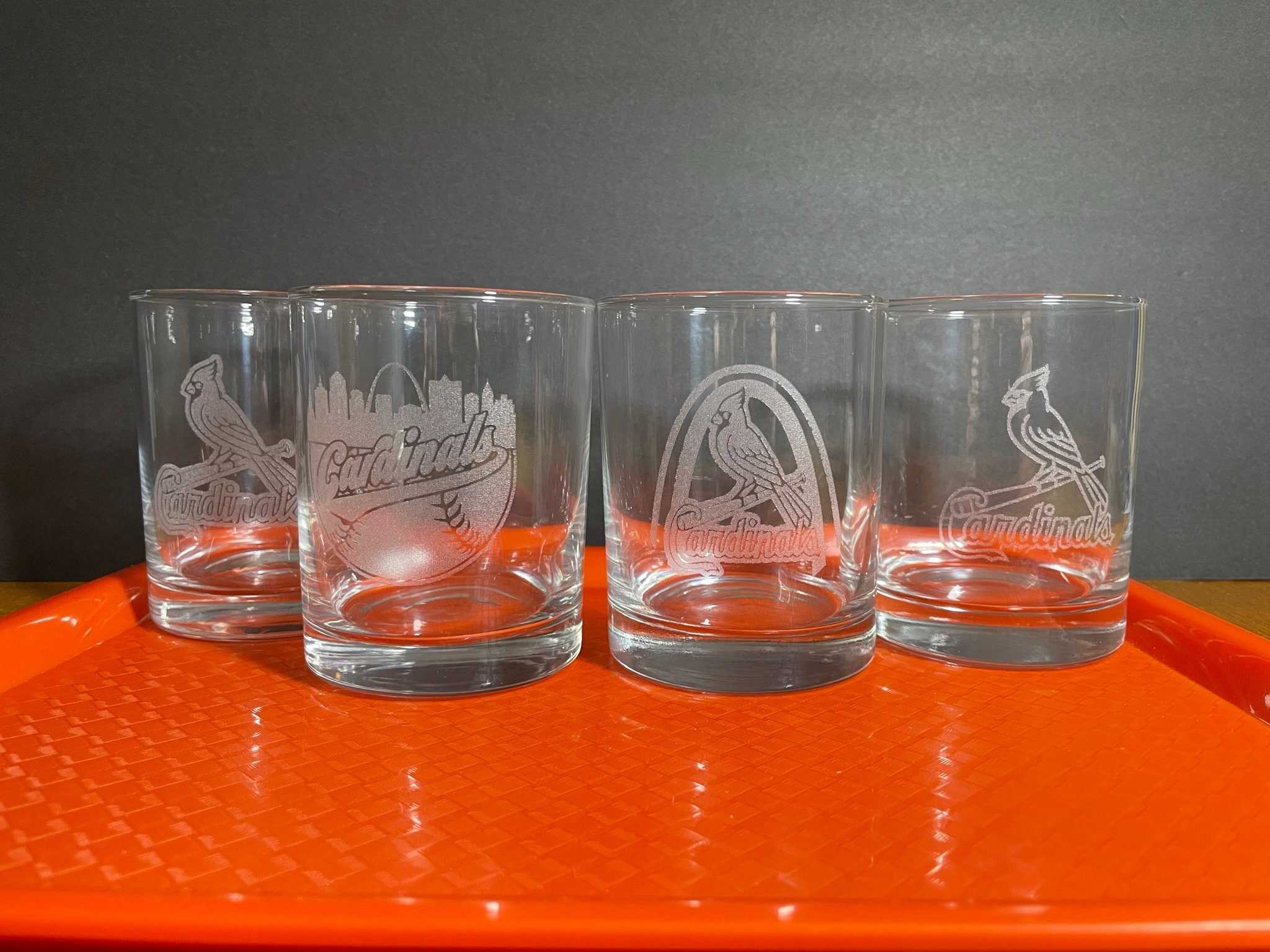 louisville cardinals shot glasses