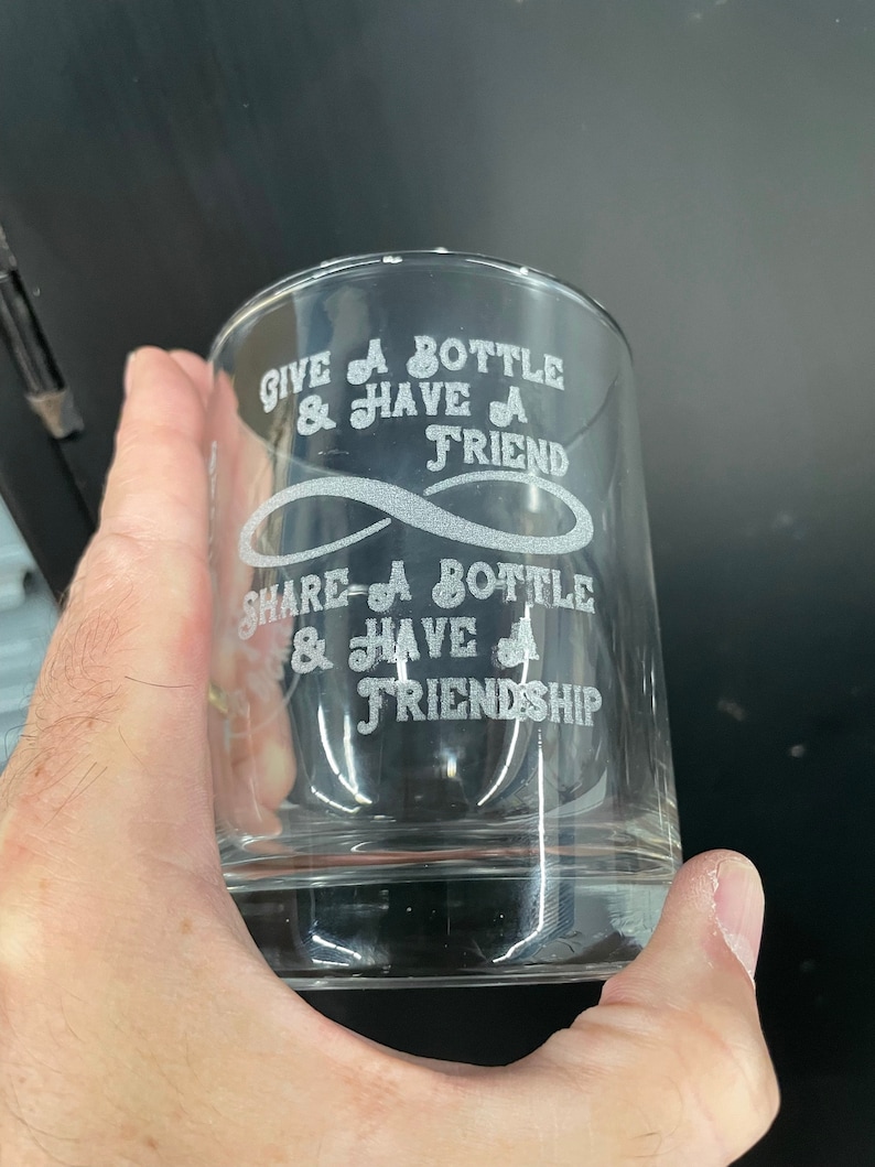 Infinity Bottle Decanter Engraved Set 750ml Etched Glass for Etsy