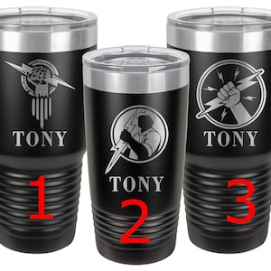Personalized Electrician Gift Cup, Multiple Designs, Stainless Steel Engraved Tumblers and Water Bottles for Sparkies, Not Yeti