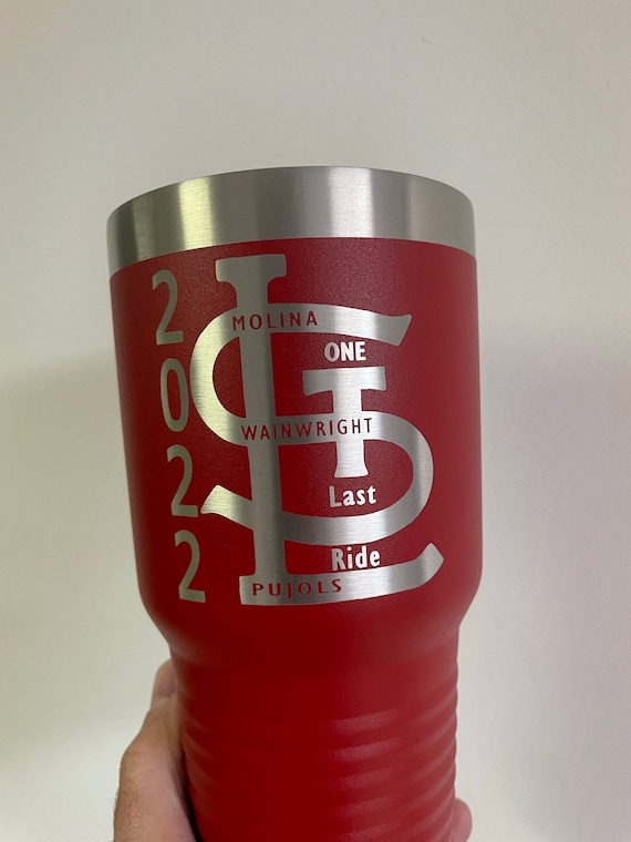 One Last Ride 2022 St Louis Cardinals Engraved Tumbler Cup 