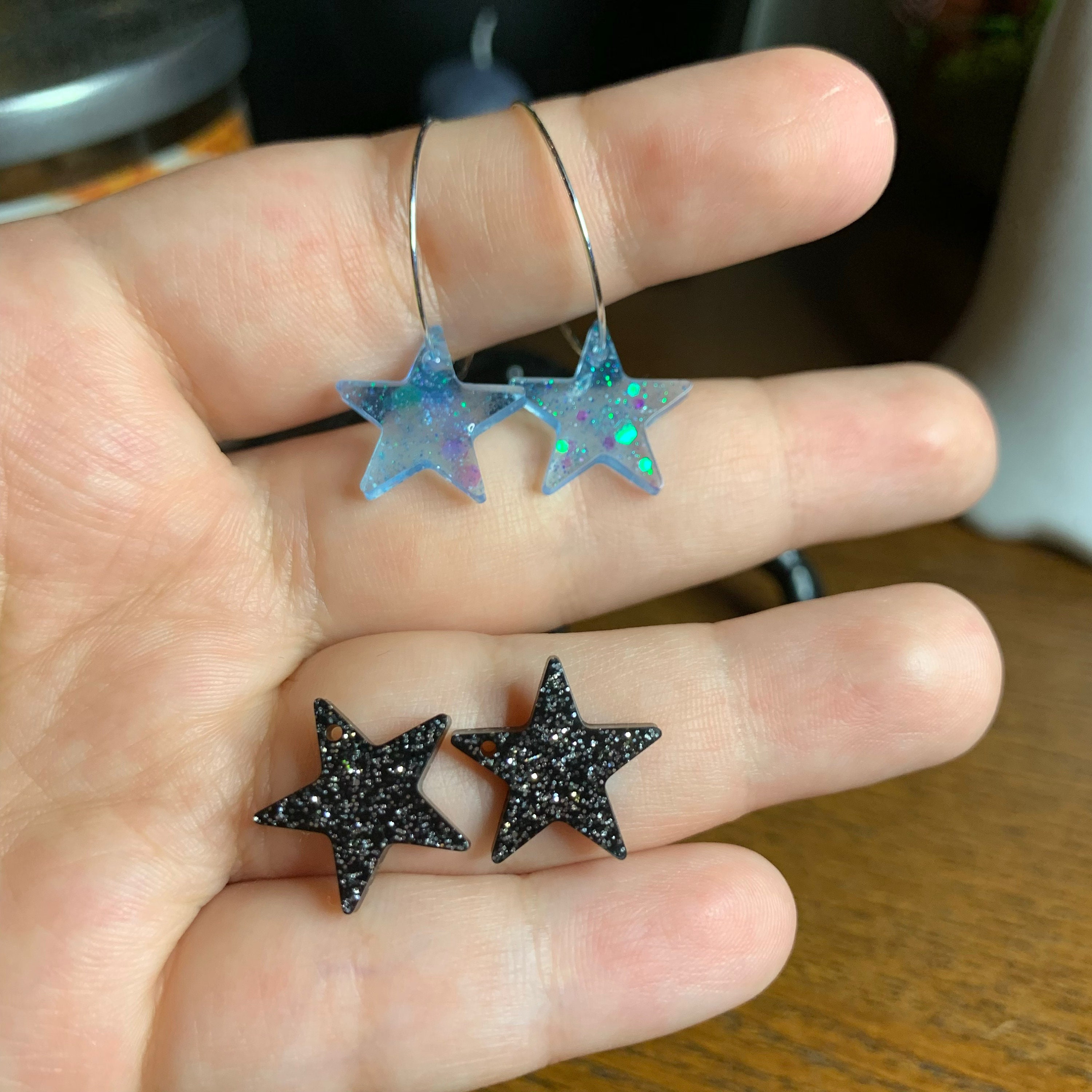 Custom star earrings starry sky earrings aesthetic y2k vsco Etsy