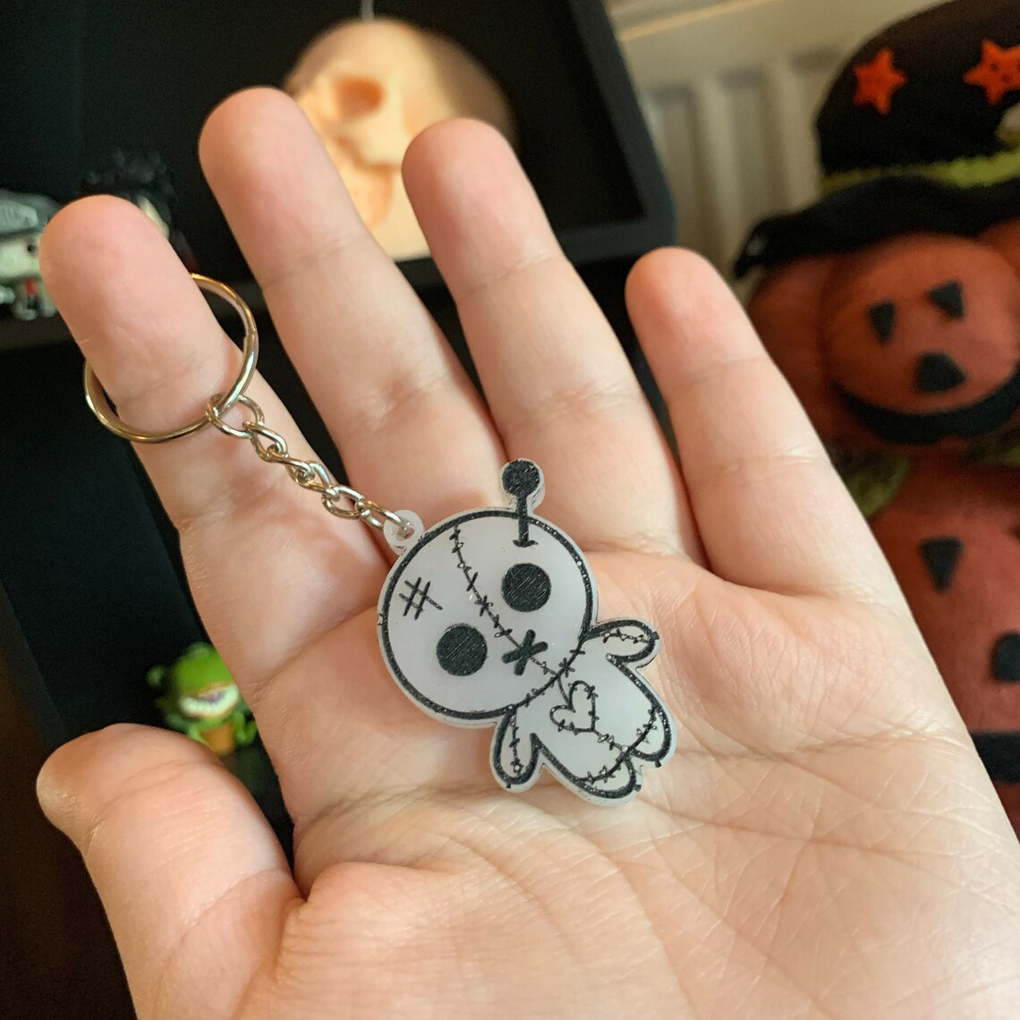 Custom voodoo doll keychain protective doll bad energy Etsy