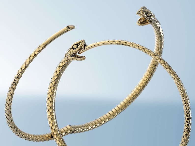 Snake Earrings, Animal Jewellery, Snake Jewelry MaruticreationsArt