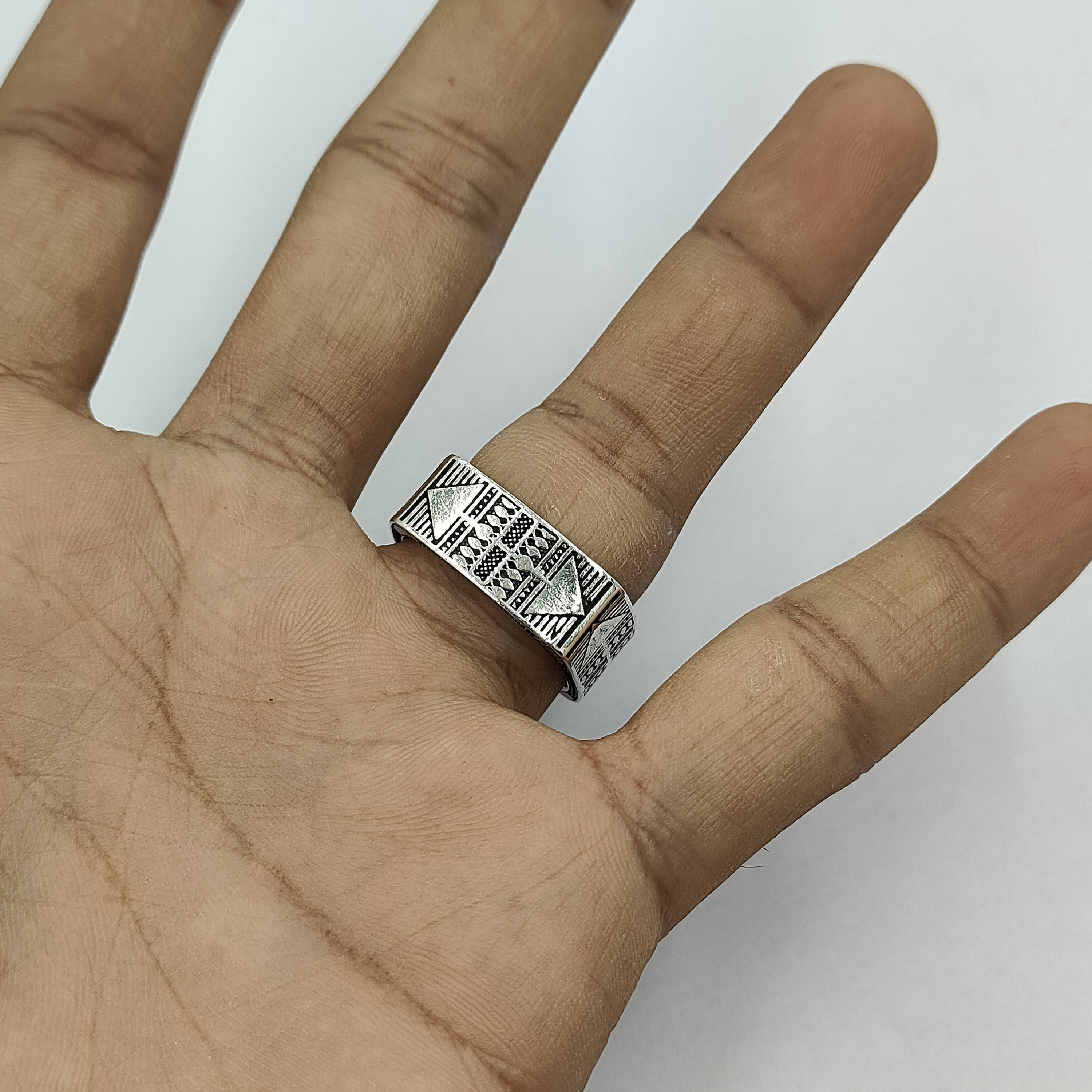 Anello Le Bugne Quadrato In Argento 925 &ndash; Marchegiani